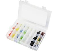TRU COMPONENTS Assortiment de LEDs rouge, bleu, vert, jaune, blanc froid, blanc chaud rond 3 mm, 5 mm, 8 mm 30 ° 7.5 mA, 8 mA 3 V, 15 V