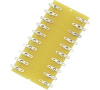 TRU Components Barre à souder double rangée - Nombre total de pôles : 20 - Papier dur (L x l x H) : 82 x 38 x 1,6 mm - 1 pièce.