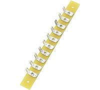 TRU Components Barre de loet à une rangée, nombre total de pôles : 10 époxy (L x l x H) 100 x 10 x 1,6 mm.