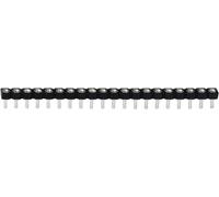 TRU COMPONENTS Barrette femelle (de précision) Nbr de rangées: 1 Nombre de pôles par rangée: 20 1580914