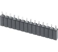 TRU COMPONENTS Barrette femelle (de précision) Nbr de rangées: 1 Nombre de pôles par rangée: 20 TC-0306PF-020-1-50-00 1 pc(s)