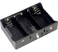 TRU COMPONENTS BH-131D Support de pile 3x LR20 (D) raccordement à souder