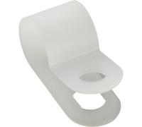 TRU COMPONENTS Bride de montage vissable 532019 Plage de Ø du faisceau 8 mm (max) naturel 25 pc(s)