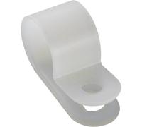 TRU COMPONENTS Bride de montage vissable 532032 Plage de Ø du faisceau 12 mm