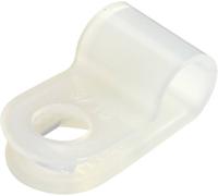 TRU COMPONENTS Bride de montage vissable TC-6645704 Plage de Ø du faisceau 5 mm (max) transparent 100 pc(s)