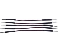 TRU COMPONENTS Câble de cavalier [1x Pontage filaire de prise mâle - 1x Pontage filaire de prise mâle] 0.70 m gris