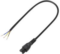 TRU COMPONENTS Câble de raccordement secteur Fiche femelle (forme de trèfle) C5 - extrémité(s) ouverte(s) Nombre total de pôles