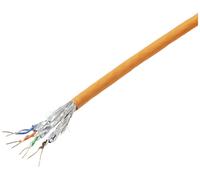 TRU COMPONENTS Câble réseau CAT 6a S/FTP 4 x 2 x 0.24 mm² orange 100 m