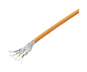 TRU Components Câble réseau CAT 6a S/FTP 4 x 2 x 0.24 mm² orange 100 m