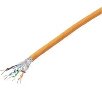 TRU COMPONENTS Câble réseau CAT 7 S/FTP 4 x 2 x 0.24 mm² Certifié CR-Dca orange 100 m