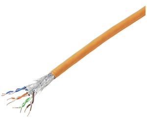TRU COMPONENTS Câble réseau CAT 7a S/FTP 4 x 2 x 0.26 mm² Certifié CR-Dca orange 100 m