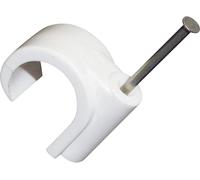TRU COMPONENTS Cavalier TC-10354932 Plage de Ø du faisceau 7 mm (max) blanc 100 pc(s)