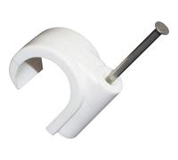 TRU COMPONENTS Cavalier TC-10354936 Plage de Ø du faisceau 10 mm (max) blanc