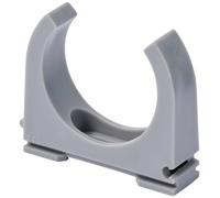 TRU COMPONENTS Clip de câble TC-12533308 Plage de Ø du faisceau 40 mm (max) gris 20 pc(s)