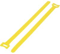 TRU COMPONENTS Collier de serrage auto-agrippant pour grouper partie velours et partie agrippante (L x l) 180 mm x 12 mm jaune 20