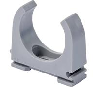 TRU COMPONENTS Collier pour tube TC-12533304 Plage de Ø du faisceau 32 mm (max) gris 30 pc(s)