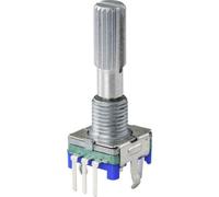 Tru Components Commutateur rotatif, Bouton + interrupteur, Noir