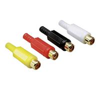 TRU COMPONENTS Connecteur RCA TC-2501073 - Nombre de pôles droits (numéro) : 2 mono jaune, rouge, Sch