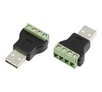 TRU Components Connectique USB avec connexions à Visser mâle, Droit LT-USB4M 1572336 USB mâle Type A 1 pc(s)