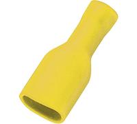 Cosse clip 6.4 mm x 0.8 mm TRU COMPONENTS FDFD5.5-250 180 ° entièrement isolé jaune 50 pc(s)
