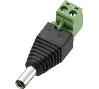 TRU COMPONENTS DC-11M-WT Connecteur basse tension mâle, droit 5.5 mm 2.5 mm 1 pc(s)