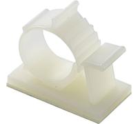 TRU COMPONENTS Embase de fixation autocollant 543203 Plage de Ø du faisceau 20.50 à 22.50 mm naturel