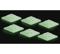 TRU COMPONENTS Embase de fixation TC-7572804 4 voies vert (phosphorescent) 50 pc(s)