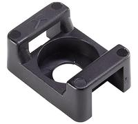 TRU COMPONENTS Embase de fixation vissable TC-6645716 noir 100 pc(s)