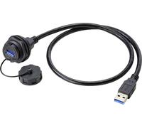 TRU COMPONENTS Embase femelle USB 3.0 type A embase femelle 50 cm IP67 Contenu: 1 pc(s)