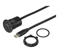 TRU COMPONENTS TC-9534348 Embase femelle USB embase femelle Épaisseur du panneau : 1-10 mm Contenu: 1 pc(s)