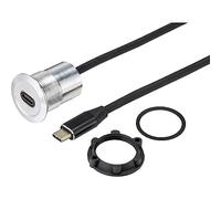 TRU COMPONENTS TC-9534344 Embase femelle USB embase femelle USB-C® femelle Épaisseur du panneau : 1-10 mm Contenu: 1 pc(s)