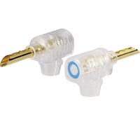 TRU COMPONENTS Fiche banane mâle, coudé Ø de la broche: 4 mm rouge 1 pc(s)