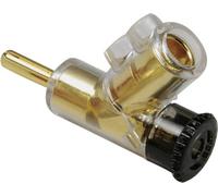 TRU COMPONENTS Fiche banane mâle, droit Ø de la broche: 4 mm noir 1 pc(s)
