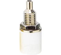TRU COMPONENTS Fiche femelle de laboratoire embase femelle, verticale Ø de la broche: 4 mm blanc
