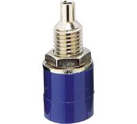 TRU COMPONENTS Fiche femelle de laboratoire embase femelle, verticale Ø de la broche: 4 mm bleu