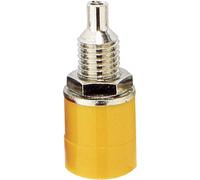 TRU COMPONENTS Fiche femelle de laboratoire embase femelle, verticale Ø de la broche: 4 mm jaune