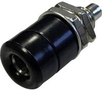 TRU COMPONENTS Fiche femelle de laboratoire embase femelle, verticale Ø de la broche: 4 mm noir