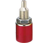 TRU COMPONENTS Fiche femelle de laboratoire embase femelle, verticale Ø de la broche: 4 mm rouge