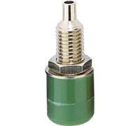 TRU COMPONENTS Fiche femelle de laboratoire embase femelle, verticale Ø de la broche: 4 mm vert