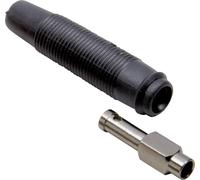 TRU COMPONENTS Fiche femelle de laboratoire femelle, droit Ø de la broche: 4 mm noir