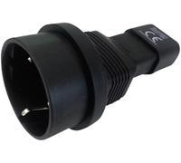 TRU COMPONENTS IEC2CEE7 Adaptateur secteur femelle CEE - Secteur mâle C14 Nombre total de pôles: 2 + PE noir 1 pc(s)