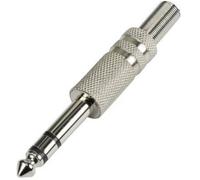 Tru Components - Jack 6.35 Mm Mâle, Droit 595203 Nombre De Pôles: 3 Stéréo Argent 1 Pc(s) S493921