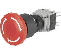 TRU COMPONENTS LAS1-BY-33TSA Arrêt durgence 250 V/AC 3 A 3 NF (R), 3 NO (T) IP40 1 pc(s)