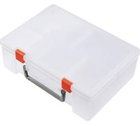 TRU COMPONENTS Mallette de rangement (L x l x H) 250 x 190 x 80 mm Nombre de compartiments: 6 séparations variables, avec poignée