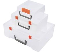TRU COMPONENTS Mallette de rangement (L x l x H) 365 x 270 x 124 mm Nombre de compartiments: 5 séparations variables, avec poignée Contenu 3 pc(s)