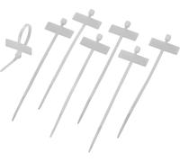 TRU COMPONENTS Marqueur de câble Surface de marquage : 25 x 9 mm Coloris naturel 539830 100 pcs