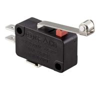 Tru Components Microrupteur avec rouleau KW3-16A-6C, Bouton + interrupteur