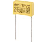 TRU COMPONENTS MKP-X2 Condensateur anti-parasite MKP-X2 sortie radiale 0.15 µF 275 V/AC 10 % 15 mm (L x l x H) 18 x 6 x 12 mm