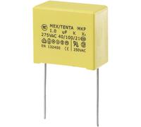 TRU COMPONENTS MKP-X2 Condensateur anti-parasite MKP-X2 sortie radiale 1 µF 275 V/AC 10 % 22.5 mm (L x l x H) 26.5 x 14 x 20 mm