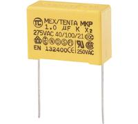 TRU COMPONENTS MKP-X2 Condensateur anti-parasite MKP-X2 sortie radiale 1 µF 275 V/AC 10 % 27.5 mm (L x l x H) 32 x 11 x 20 mm
